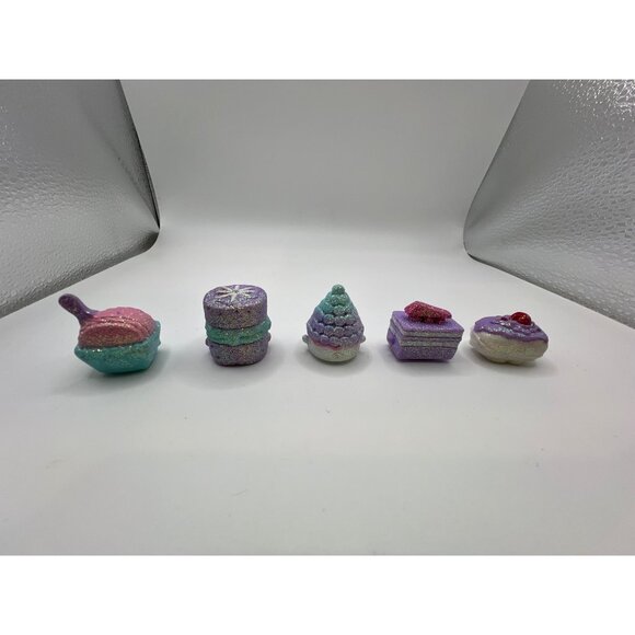 Random Lot of Glitter Finished Shopkins Total Of 5 Mini Figures Collectibles - Picture 5 of 5